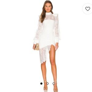 Zhivago White Lace Midi Dress
